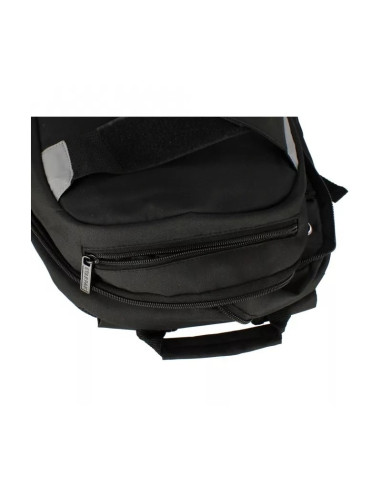 G586,Ghiozdan Starpak Black, 45cm, 2 compartimente, negru, 517376