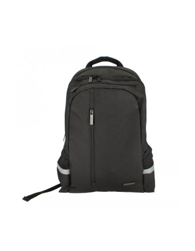 G587,Ghiozdan Starpak Black, 45cm, 2 compartimente, negru, 517844
