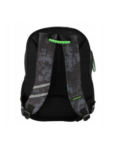 G590,Ghiozdan Starpak Football, 39cm, 3 compartimente, negru cu verde, 527190