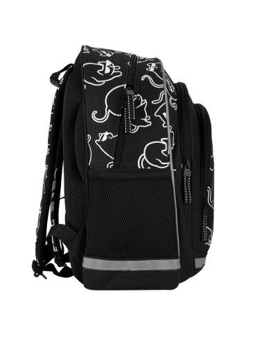 G591,Ghiozdan Starpak Kitty Holo, 39cm, 3 compartimente, negru, 527191