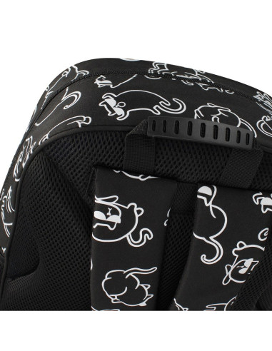 G591,Ghiozdan Starpak Kitty Holo, 39cm, 3 compartimente, negru, 527191