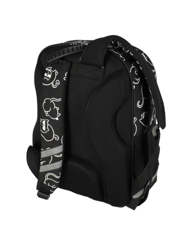 G591,Ghiozdan Starpak Kitty Holo, 39cm, 3 compartimente, negru, 527191