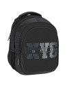 G595,Ghiozdan Starpak NYC, 43cm, 3 compartimente, negru, 507341