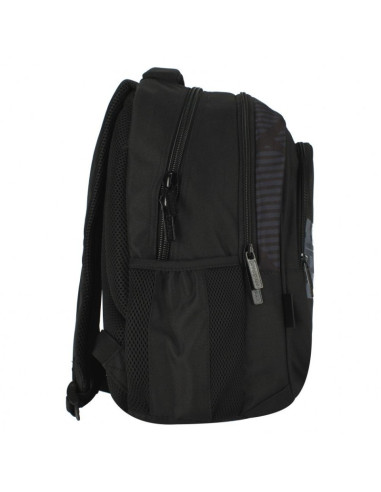 G595,Ghiozdan Starpak NYC, 43cm, 3 compartimente, negru, 507341