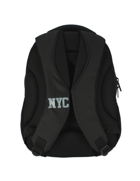 G595,Ghiozdan Starpak NYC, 43cm, 3 compartimente, negru, 507341