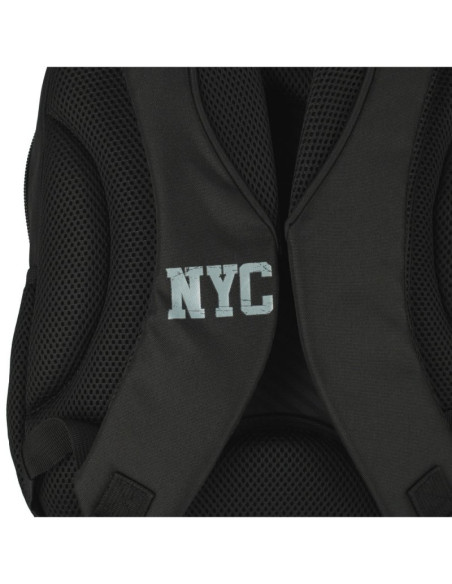 G595,Ghiozdan Starpak NYC, 43cm, 3 compartimente, negru, 507341