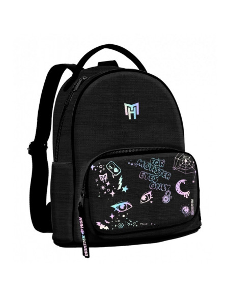 G668,Ghiozdan Starpak Monster High, 28cm, 1 compartiment, negru, 518385 G668,Ghiozdan Starpak Monster High, 28cm, 1 compartiment, negru, 518385