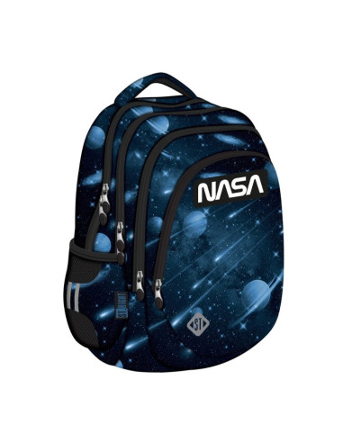 G685,Ghiozdan St.Majewski St.Right Nasa, 42cm, 4 compartimente, bleumarin