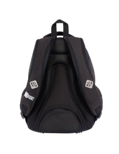 G688,Ghiozdan St.Majewski St.Right Black Cats, 42cm, 4 compartimente, negru