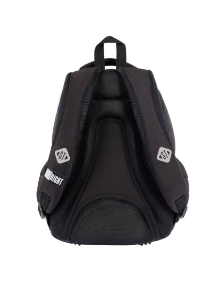 G688,Ghiozdan St.Majewski St.Right Black Cats, 42cm, 4 compartimente, negru