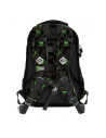 G693,Ghiozdan St.Majewski St.Right Green Game, 44cm, 3 compartimente, negru cu verde