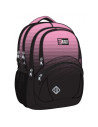 G701,Ghiozdan St.Majewski St.Right Pink Gradient, 42cm, 4 compartimente, 1 buzunar, negru cu roz