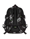 G704,Ghiozdan St.Majewski St.Right Pixel Balls, 43cm, 4 compartimente, negru cu gri