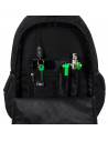 G709,Ghiozdan St.Majewski St.Right Black, 46cm, 3 compartimente, 2 buzunare, negru