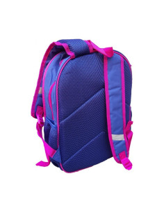 G317,Ghiozdan St.Majewski LOL, 3 compartimente, 2 buzunare, roz cu albastru, 624179 2