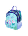 G396,Ghiozdan St.Majewski Peppa Pig, gradinita, 2 compartimente, 2 buzunare, turcoaz cu lila, 34680
