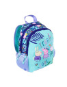 G396,Ghiozdan St.Majewski Peppa Pig, gradinita, 2 compartimente, 2 buzunare, turcoaz cu lila, 34680