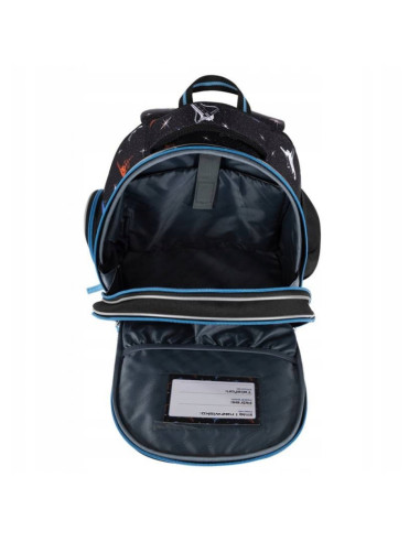 G514,Ghiozdan St.Majewski Bambino Space, 2 compartimente, 3 buzunare, negru, 650703