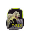 G515,Ghiozdan St.Majewski Bambino TRex, 1 compartiment, 3 buzunare, negru cu verde, 650635