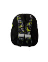 G515,Ghiozdan St.Majewski Bambino TRex, 1 compartiment, 3 buzunare, negru cu verde, 650635