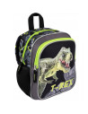 G515,Ghiozdan St.Majewski Bambino TRex, 1 compartiment, 3 buzunare, negru cu verde, 650635