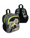 G515,Ghiozdan St.Majewski Bambino TRex, 1 compartiment, 3 buzunare, negru cu verde, 650635