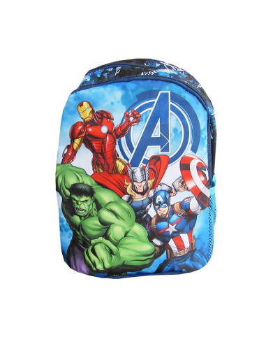 G505,Ghiozdan St.Majewski Avengers, gradinita, 2 compartimente, 2 buzunare, albastru, 651373