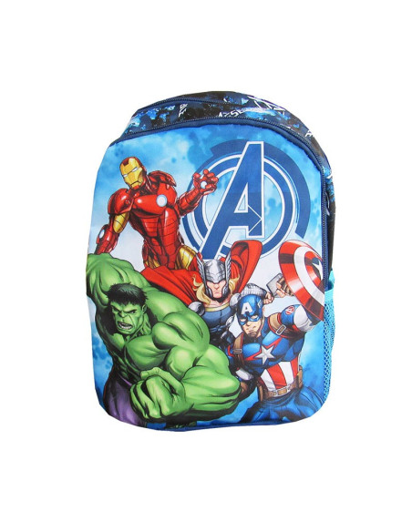 G505,Ghiozdan St.Majewski Avengers, gradinita, 2 compartimente, 2 buzunare, albastru, 651373