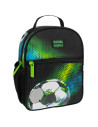 G497,Ghiozdan Starpak Fotbal, gradinita, 1 compartiment, 2 buzunare, negru cu verde, 485873