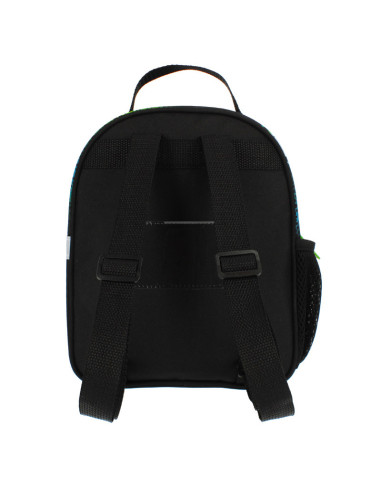 G497,Ghiozdan Starpak Fotbal, gradinita, 1 compartiment, 2 buzunare, negru cu verde, 485873