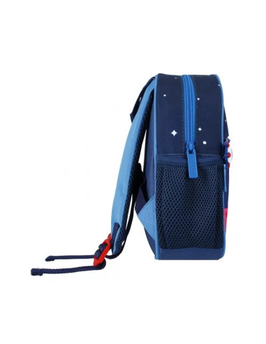 G585,Ghiozdan gradinita Starpak Astronaut, 26cm, 1 compartiment, negru cu albastru, 527200