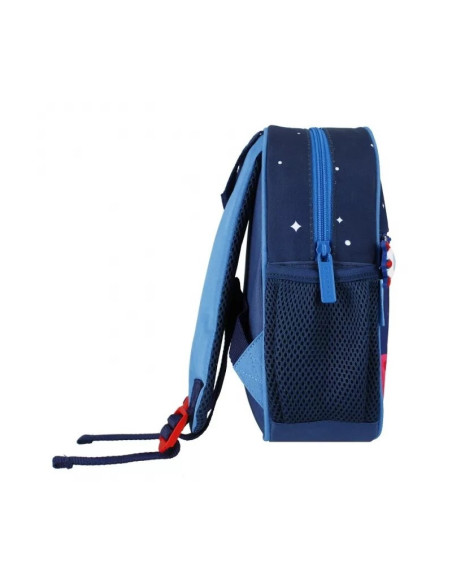 G585,Ghiozdan gradinita Starpak Astronaut, 26cm, 1 compartiment, negru cu albastru, 527200