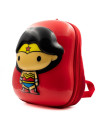 G575,Ghiozdan gradinita Ridaz DC Justice League Wonder Woman, 35cm, 1 compartiment, 3D, rosu, 91105W