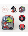 G627,Ghiozdan gradinita Cerda Spidey si prietenii, 30cm, 1 compartiment, 1 buzunar, rosu cu negru