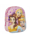 G629,Ghiozdan gradinita Cerda Disney Princess 3D, 31cm, 1 compartiment, roz