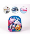 G631,Ghiozdan gradinita Cerda Peppa Pig 3D, 31cm, 1 compartiment, albastru cu roz