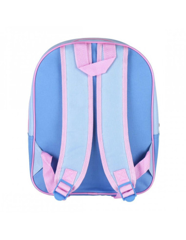 G632,Ghiozdan gradinita Cerda Frozen 3D, 31cm, 1 compartiment, bleu cu roz