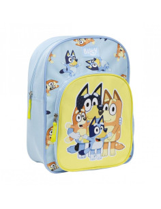 G636,Ghiozdan gradinita Cerda Bluey Family, 35cm, 1 compartiment, 1 buzunar, bleu cu galben