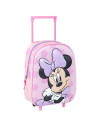 G645,Ghiozdan gradinita Cerda Minnie 3D, 37cm, 1 compartiment, tip troller, roz, 37030