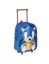 G647,Ghiozdan gradinita Cerda Sonic 3D, 31cm, 1 compartiment, tip troller, albastru, 37034