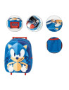 G647,Ghiozdan gradinita Cerda Sonic 3D, 31cm, 1 compartiment, tip troller, albastru, 37034