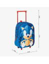 G647,Ghiozdan gradinita Cerda Sonic 3D, 31cm, 1 compartiment, tip troller, albastru, 37034