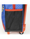 G648,Ghiozdan gradinita Cerda Spiderman 3D, 31cm, 1 compartiment, tip troller, albastru cu rosu, 37026