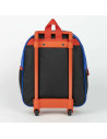 G648,Ghiozdan gradinita Cerda Spiderman 3D, 31cm, 1 compartiment, tip troller, albastru cu rosu, 37026