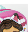 G657,Ghiozdan gradinita mini Cerda Gabby's Dollhouse, 22cm, 1 compartiment, material catifelat, roz, 36898