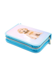 P4364,Penar neechipat Starpak Doggy, 1 fermoar, 2 extensii, roz cu turcoaz, 527205
