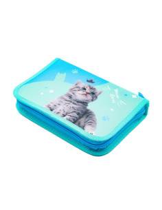 P4369,Penar neechipat Starpak Kitty, 1 fermoar, 2 extensii, albastru cu turcoaz, 527210
