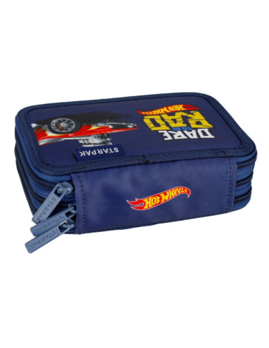 P4549,Penar echipat Starpak Hot Wheels, 3 fermoare, bleumarin, 486071