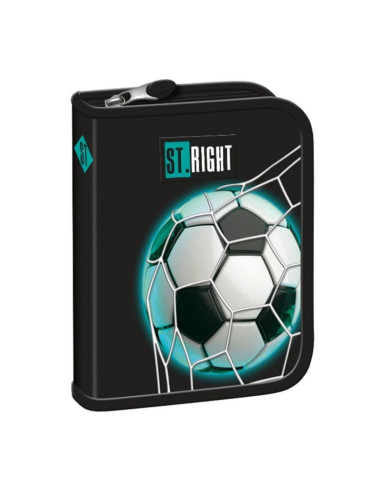 P4602,Penar neechipat St.Majewski St.Right Neon Football, 1 fermoar, 2 extensii, negru cu bleu