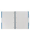 Caiet A4 EOTG cu spira si elastic Herlitz, 80 file, 80 g/mp, Matematica, coperta PP Albastru